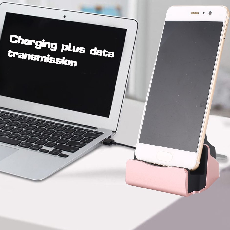 【Flash.】USB2.0 Type-C Phone Charger Dock Station Data Sync Desktop Charger Stand