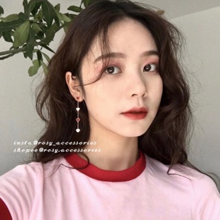 ROSY - KHUYÊN TAI TRÁI TIM ĐÁ CỌC CẠCH HÀN QUỐC (ẢNH THẬT Ở CUỐI!!!!!)