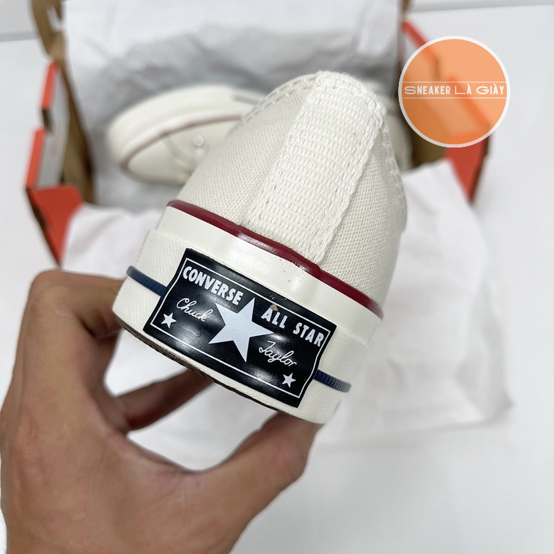 Giày sneaker Converse 1970s Trắng cổ thấp bản đẹp - Fullbox kèm quà tặng