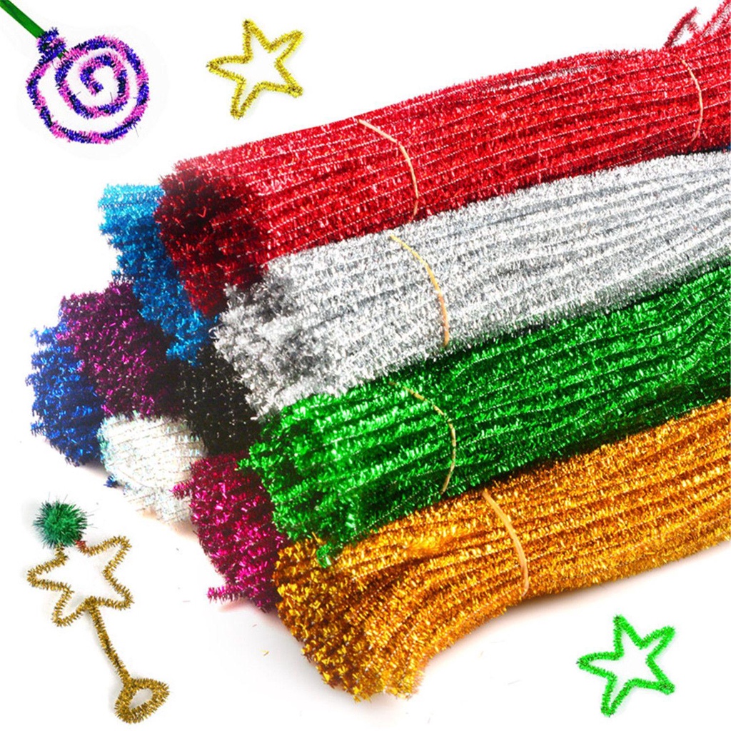 Jane Gậy Kim Tuyến Chenille Thân Len Torsion Hàng Mới