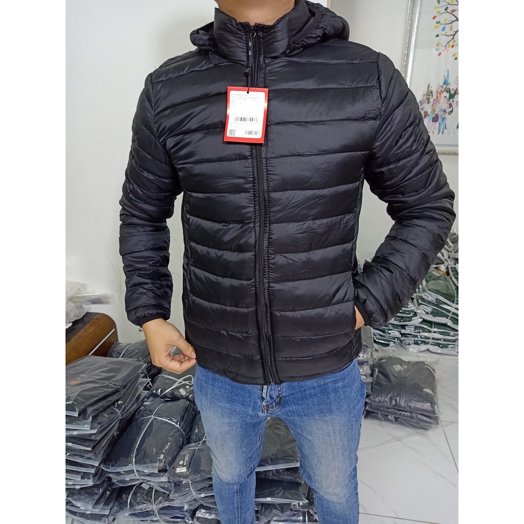 Áo phao nam đẹp kiểu dáng năng động, Áo khoác phao nam siêu nhẹ thể thao trẻ trung có mũ tháo rời MANXURY