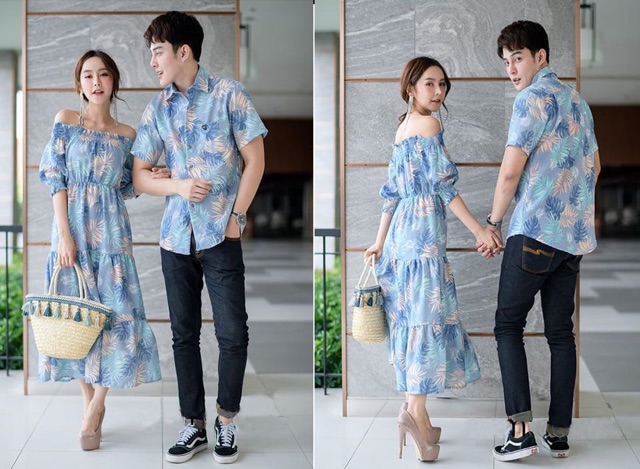 Set váy đôi trễ vai