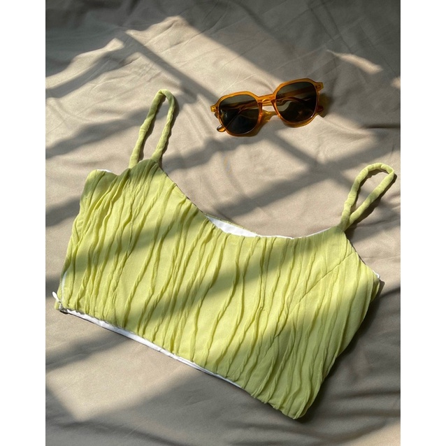 Áo nữ thiết kế- Áo dây Everyday croptop xanh bơ dễ thương thoải mái ELE