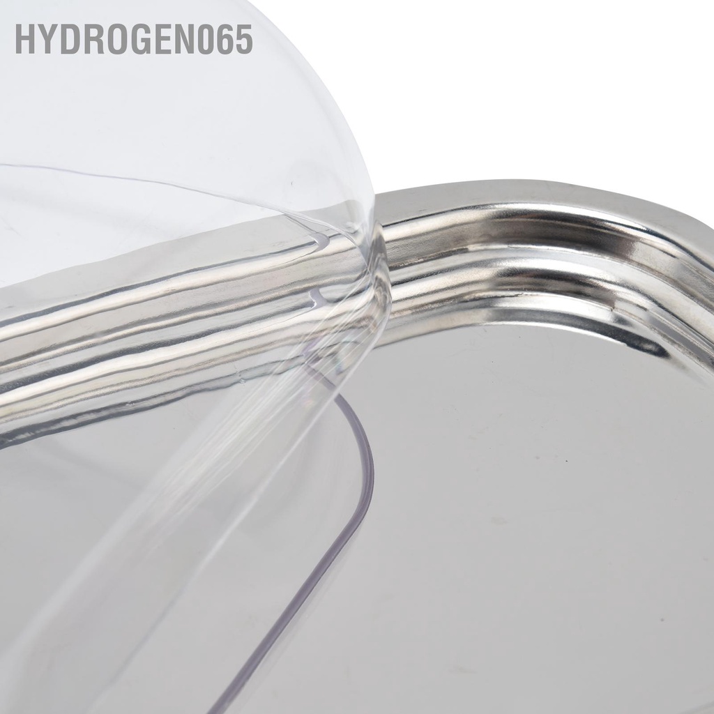 Hydrogen065 Hộp đựng bơ bằng thép không gỉ Đĩa pho mát có nắp đậy trong suốt cho nhà bếp