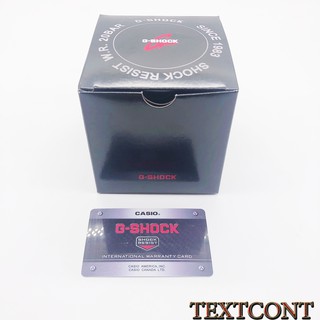 COMBO [Hộp giấy + Thẻ bảo hành ] Đồng hồ Gshock phiên bản đen phổ thông