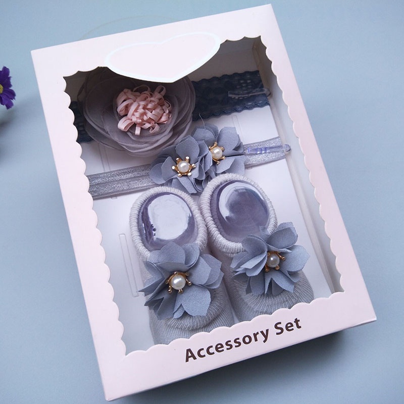 Set 3 Băng Đô Đính Nơ/Hoa Xinh Xắn Dành Cho Bé Gái