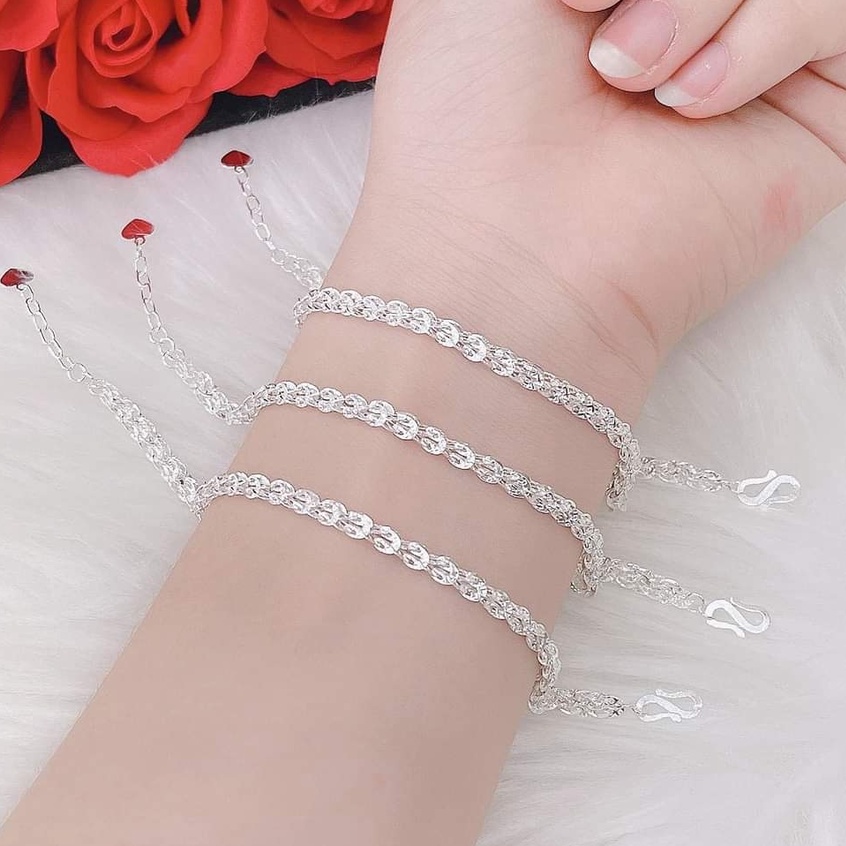 Lắc tay bạc ta bạc 925 Lắc Đuôi Phụng duyên dáng Van Jewelry V10006