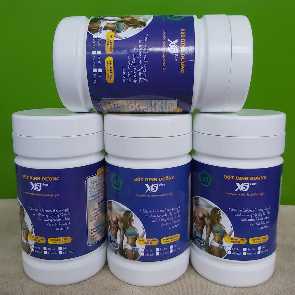 2 Bột dinh dưỡng X5 500g dành cho người tập gym: Có Lòng Trắng Trứng Đạm Whey Giúp Tăng Cơ, Giảm Mỡ