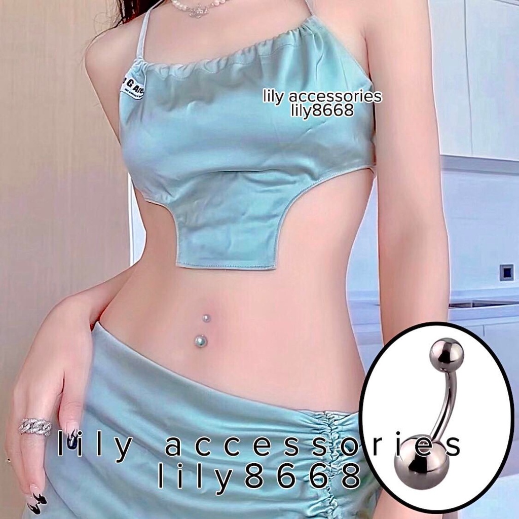 khuyên rốn bi tròn trơn không gỉ