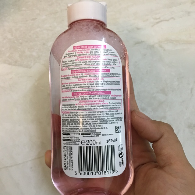 NƯỚC HOA HỒNG GARNIER CHO DA KHÔ VÀ NHẠY CẢM 200ml-Đức