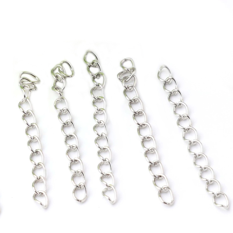 Set 50 chuỗi mở rộng bằng kim loại dùng làm trang sức DIY
