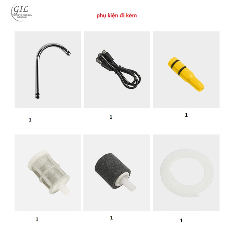 Máy bơm nước rửa tay câu cá, máy tạo oxy, máy bơm đã năng 3 in 1