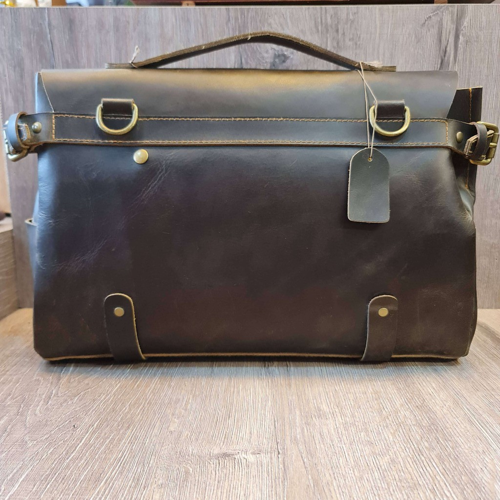 Cặp táp da sáp thủ công AHX377N. | BigBuy360 - bigbuy360.vn