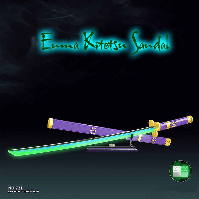 Đồ Chơi Lắp Ráp Mô Hình Thanh Kiếm Enma Kitetsu Sandal Của Zoro Trong  One Piece Model 721 Với 1016 PCS