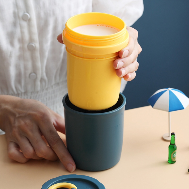 Cốc Nhựa Hai Lớp Giữ Nhiệt Dung Tích 300ml Tiện Dụng Cho Gia Đình