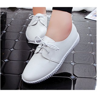 Giày lười nữ cột dây