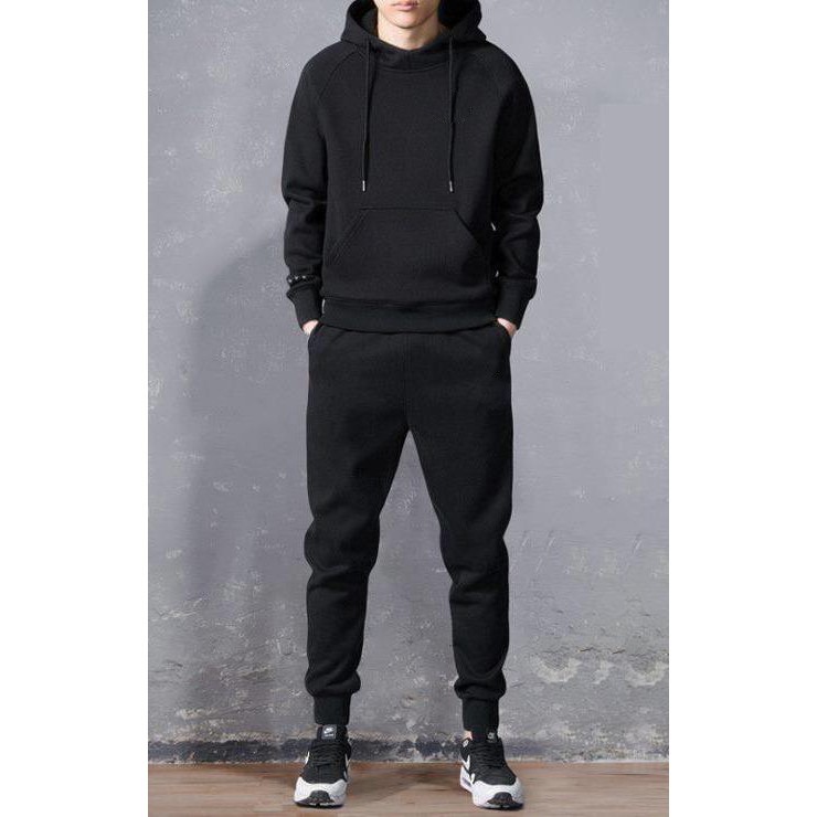 Bộ nỉ nam hoodie có mũ siêu dày, bộ hoodiee nam nữ nỉ cực dày hàng may kỹ