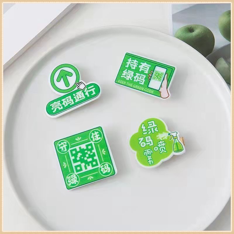 Kẹp Tóc Mỏ Vịt Phẳng Màu Xanh Lá Cây Phong Cách Mới 2022