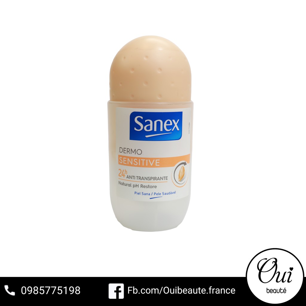 Lăn khử mùi Sanex Clean Fresh Sensitive Active Control 48h Dermo Invisible 24h 50ml Ouibeaute | BigBuy360 - bigbuy360.vn