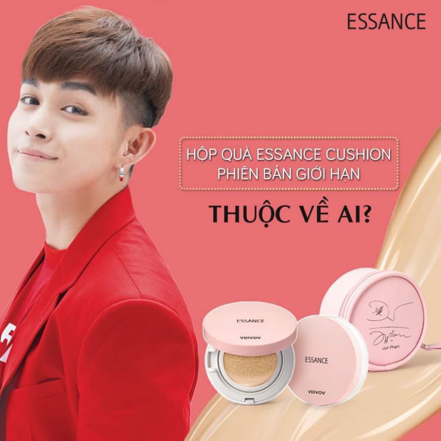 [nk034] Bộ Phấn nước chống nắng kiềm dầu Essance Veil Fit Cushion SPF50+ PA+++ 15g