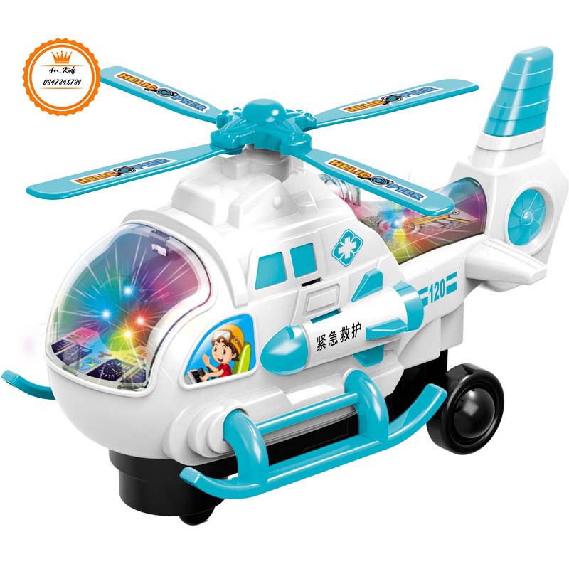 Máy Bay Trực Thăng Đồi Chơi Di Chuyển Theo Nhạc Cỡ Nhỏ An Kids