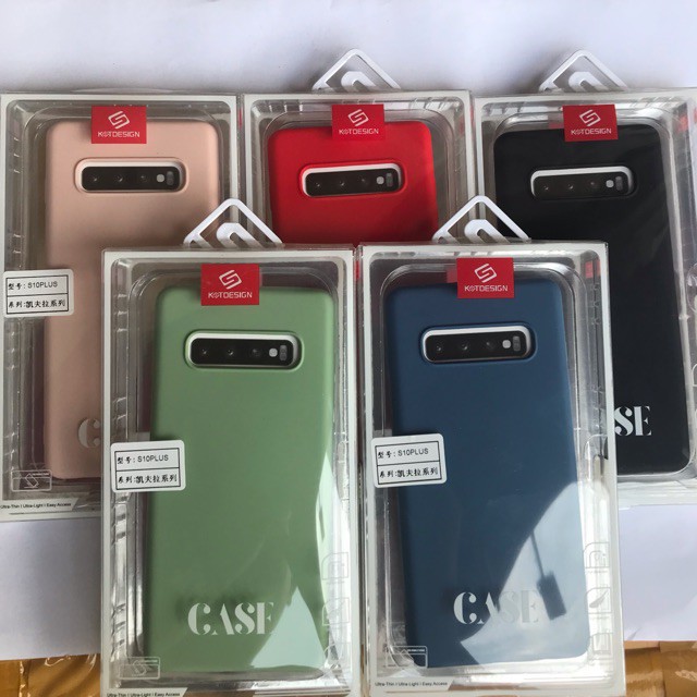 Ốp lưng silicon KT Desing Samsung S10 plus chống bám bẩn