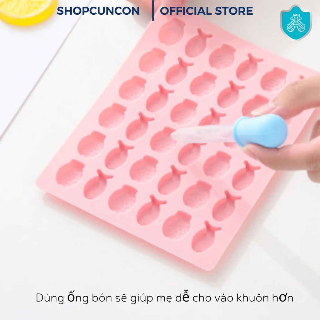 Khuôn làm kẹo dẻo cho bé bằng sillicon dẻo chịu nhiệt cao, khuôn sillicon làm kẹo chipchip