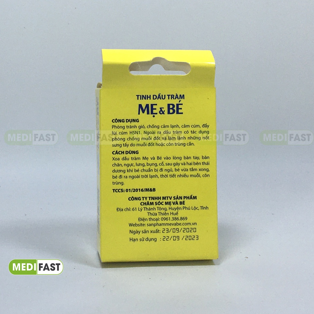 Tinh dầu tràm Mẹ và Bé giúp phòng gió - Ngừa cảm lạnh - Cảm cúm H5N1