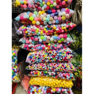 Pom pom đủ size 1cm, 1.5cm, 2cm, 2.5cm, 3cm