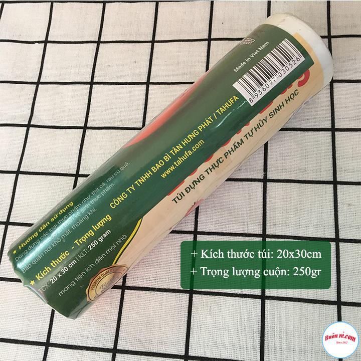 Cuộn Túi Đựng Thực Phẩm 250gr - Sinh Học Tự Hủy Ecook Bag 00468