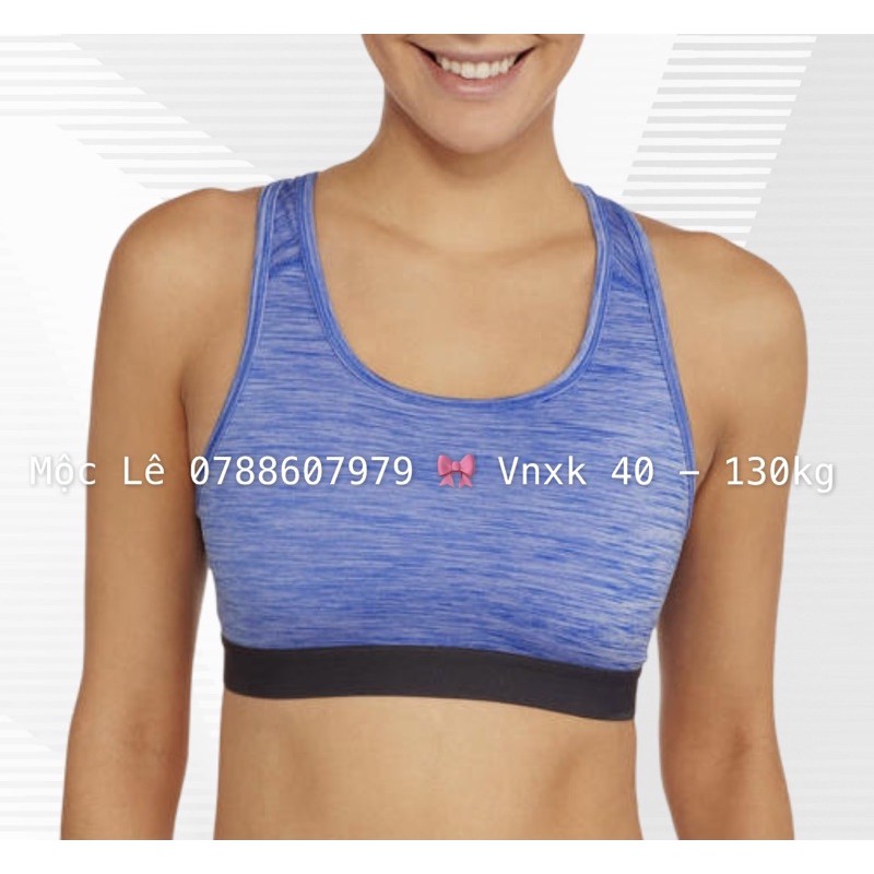 (60-85kg) Áo Bra tập gym yoga bigsize vnxk thun poly dày co dãn tốt sport bra