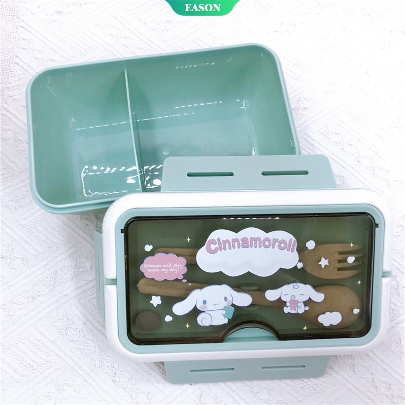 Hộp Đựng Cơm Trưa Cách Nhiệt Chia Ngăn Hình Hoạt Hình Dễ Thương Phong Cách Nhật Bản