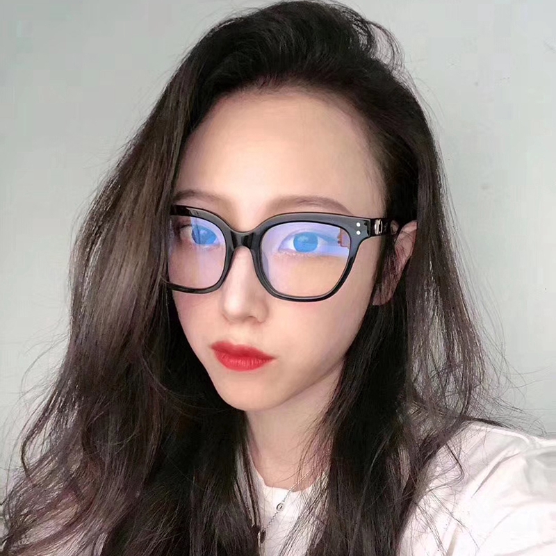 Kính mắt gọng vuông chống tia xanh dương chống bức xạ phong cách thời trang Hàn Quốc dành cho bạn nữ