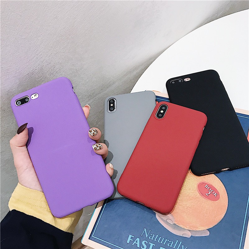 Ốp điện thoại mềm màu trơn dành cho Samsung Galaxy S10 S9 plus S8 S7 edge S6 note 8 note5 note4 note3 C9 C7 C5 Pro