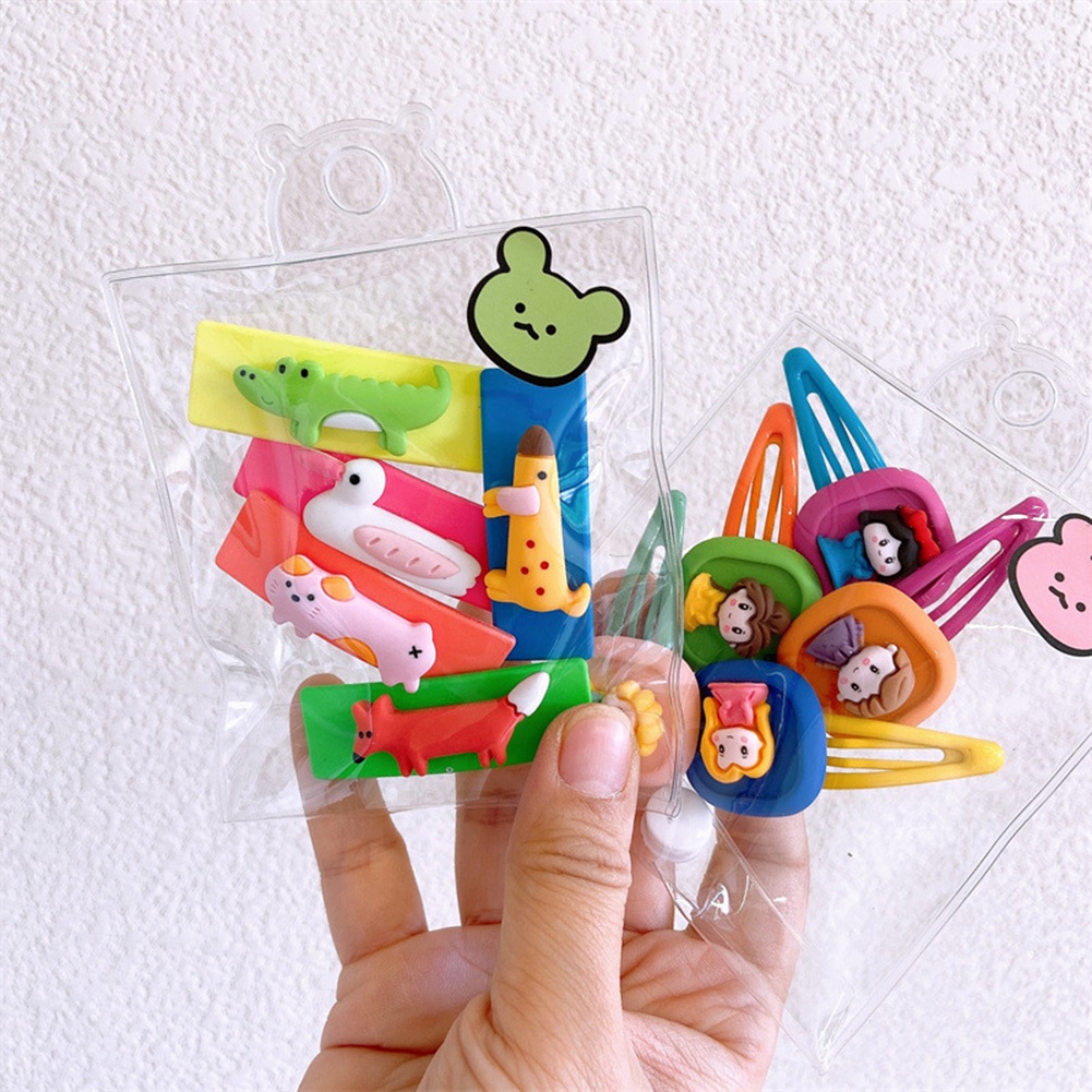 Set 5 Kẹp Tóc Màu Kẹo Dễ Thương Cho Bé Gái