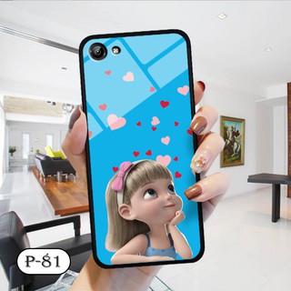 Ốp lưng kính 3D Oppo A83-cute