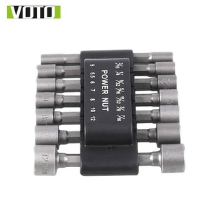 Bộ Khẩu Tuýp 14 chi tiết Vặn Ốc Lục Giác Gắn Máy Khoan - 14 Đầu tuýp lục giác