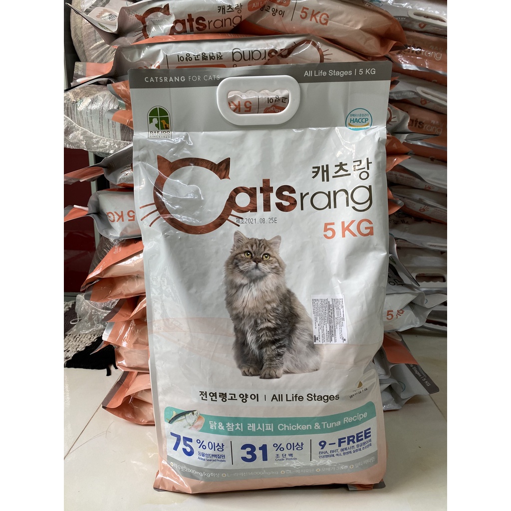 [Mã PET50 giảm 10% - tối đa 50K đơn 250K] Thức ăn hạt mèo Catsrang 5kg của Hàn Quốc