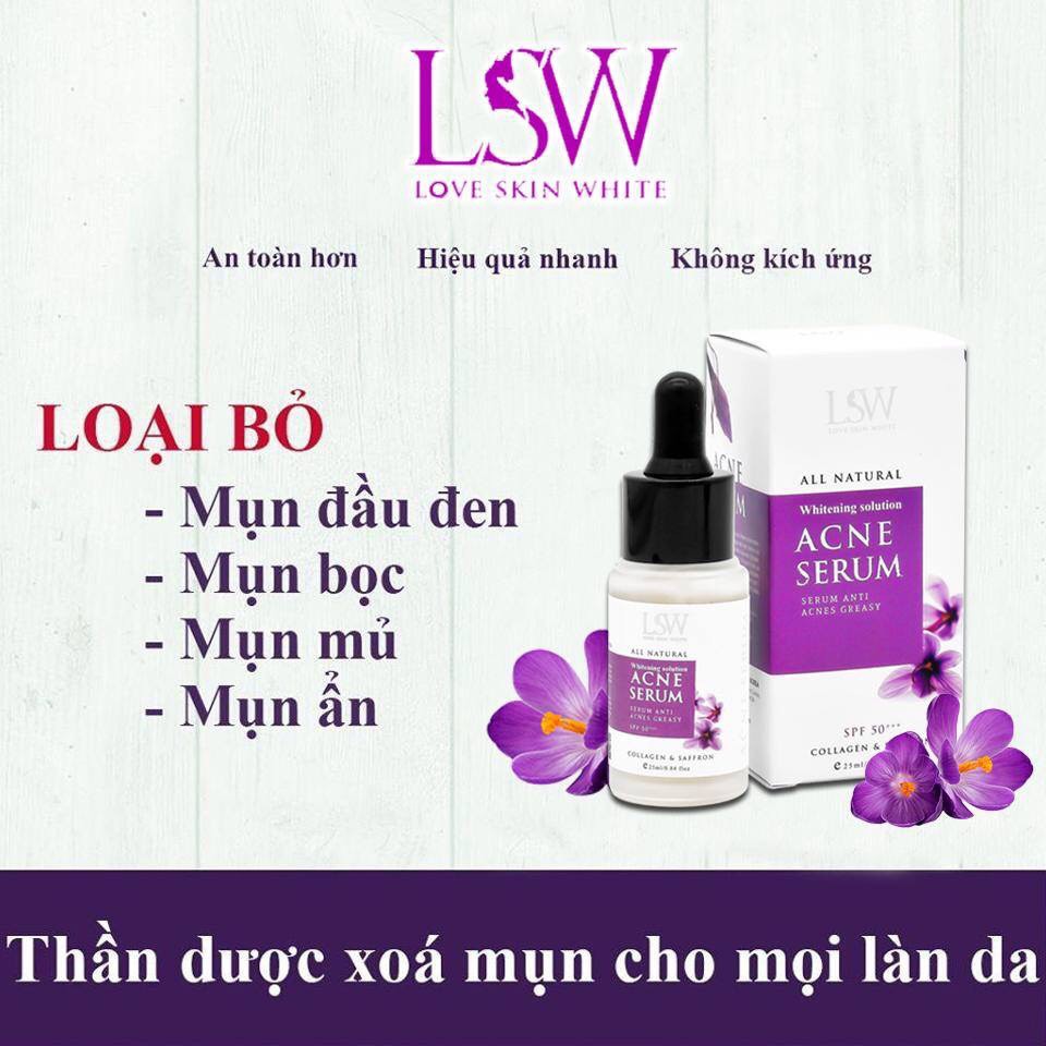 ACNE SERUM Love Skin White.3 ngày hết mụn, 7 ngày hết thâm