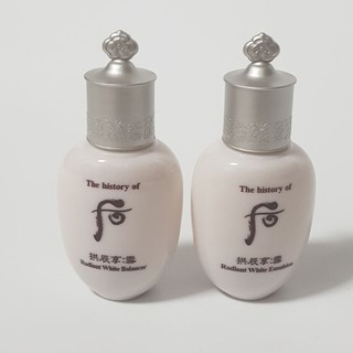 Sữa dưỡng trắng da whoo 20ml set toner tách