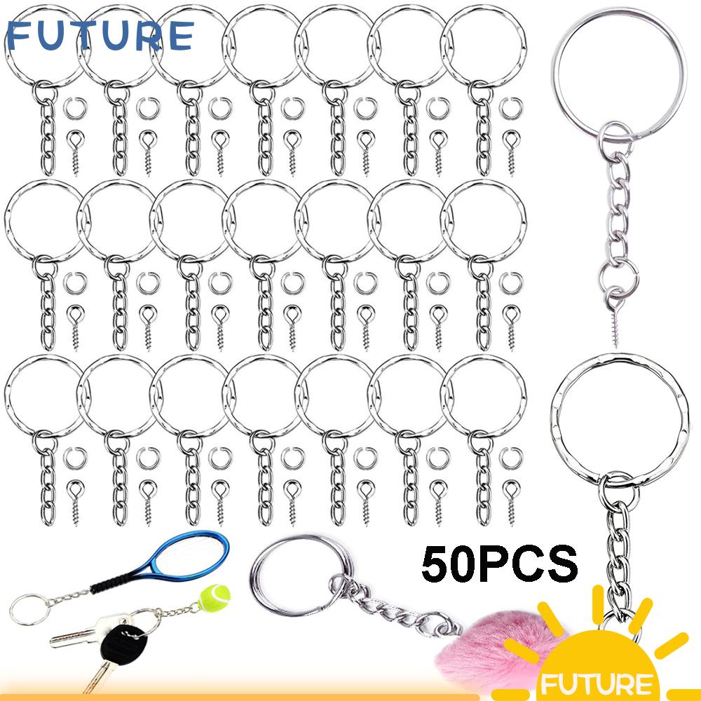 Set 50 Khuyên Kim Loại 25mm Làm Móc Khóa