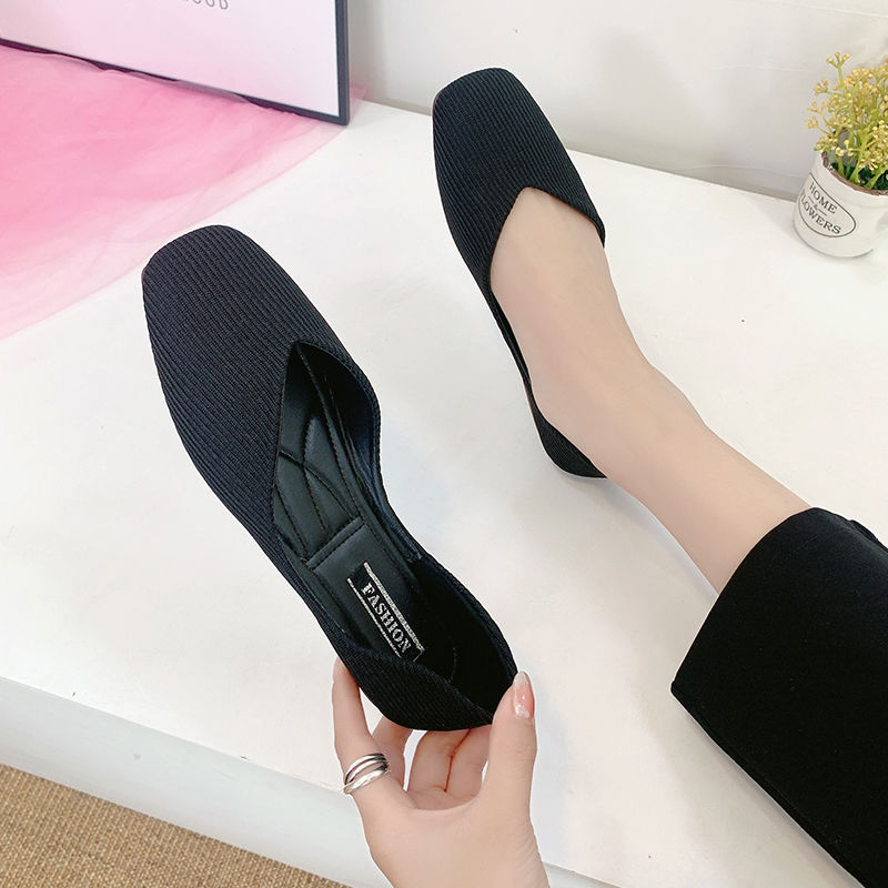 Giày Cao Gót Mũi Vuông Thời Trang Thanh Lịch Cho Nữ