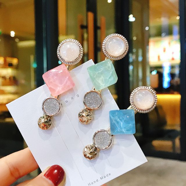 Kẹp tóc đính hạt cute