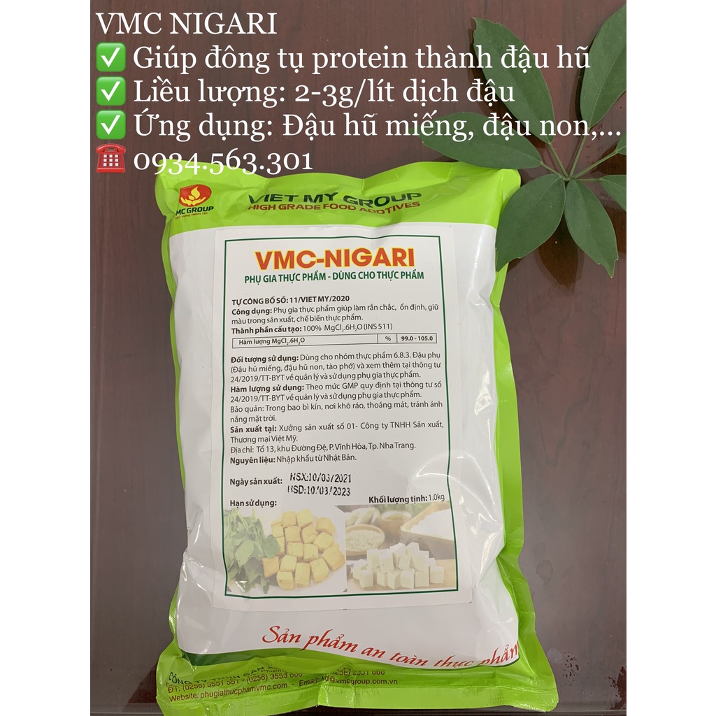 PHỤ GIA LÀM ĐẬU PHỤ - VMC NIGARI