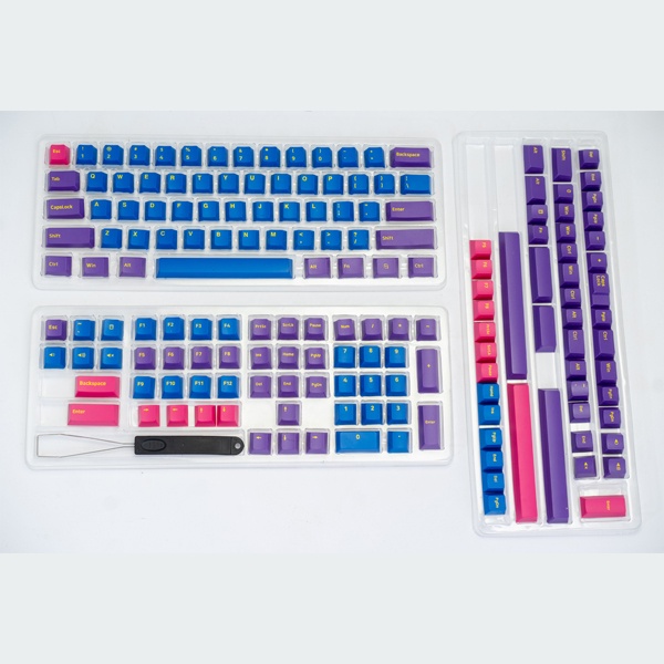 [Mã 254ELSALE giảm 7% đơn 300K] Bộ Keycap bàn phím cơ E-Dra EKC7103 Iris / Double Shot 166 nút/ Cherry Profile