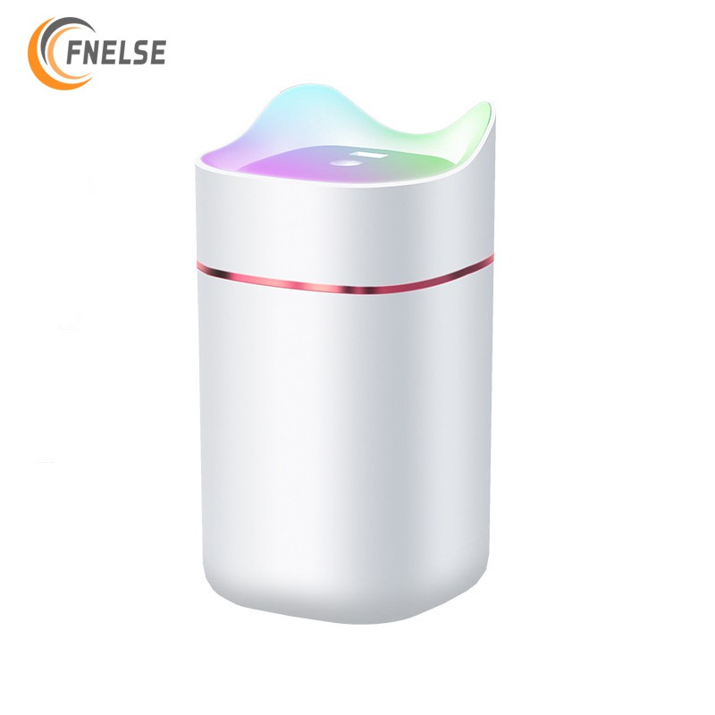 Fnelse Máy Khuếch Tán Tinh Dầu Làm Ẩm Không Khí Mini USB Hình Mèo 1.4L Tích Hợp Đèn LED Màu Sắc