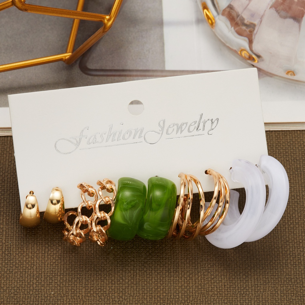 5 / 6 Đôi khuyên tai RINHOO thời trang cá tính cho nam nữ