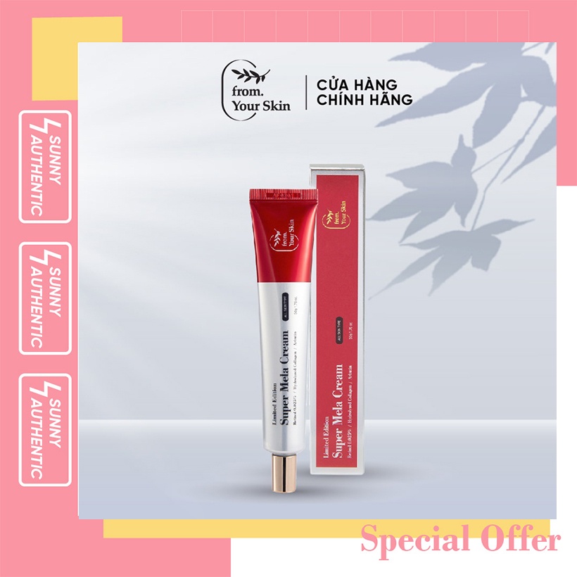 Kem Dưỡng Da Làm Mờ Vết Nám Chống Lão Hóa FROM YOUR SKIN Super Mela Cream 50g