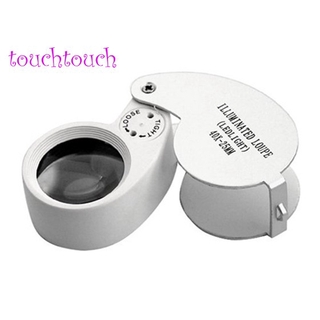 Kính Lúp Soi Đá Quý Có Đèn Led 40x25mm