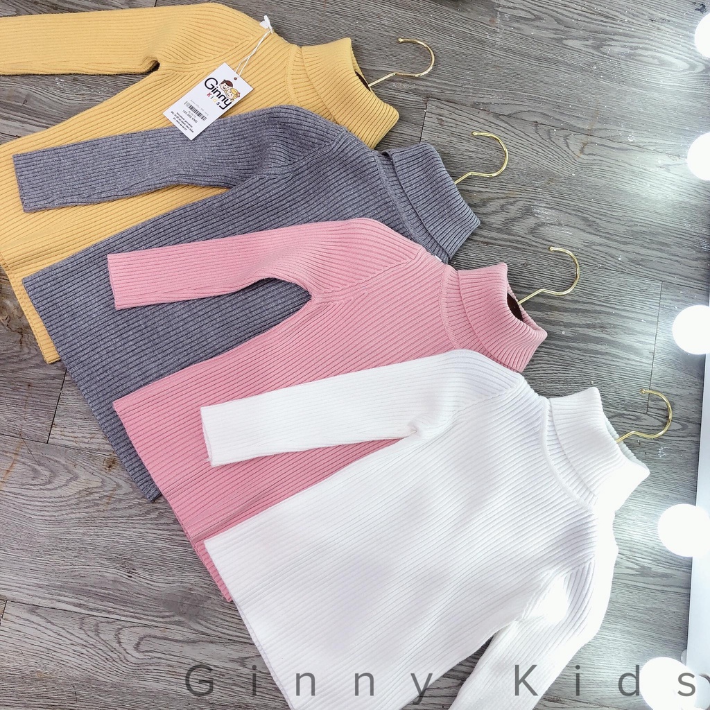 AL15 : Áo Len cổ lọ bé gái